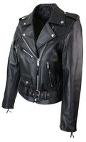 Womens Leather Biker Jacket - 18232 prices