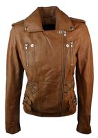 Womens Leather Biker Jacket - 18830 offers